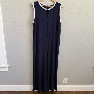 Lauren Ralph Lauren Knit Sleeveless Jumpsuit Size 2X Wide Leg